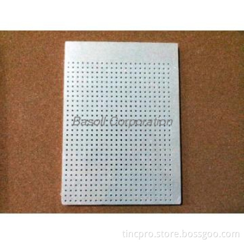 Square Hole Perforated Gypsum board Ceiling tile